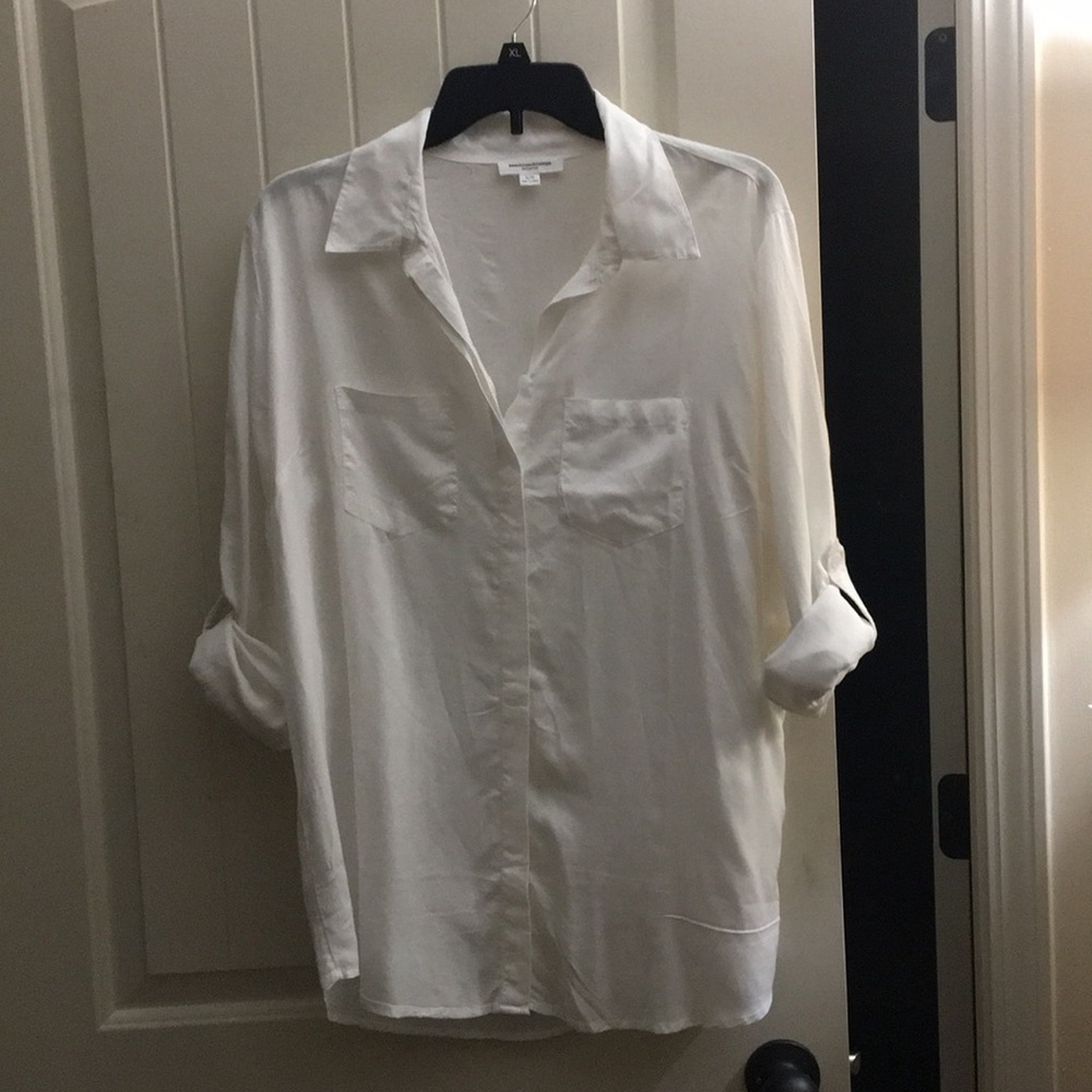 White button-up